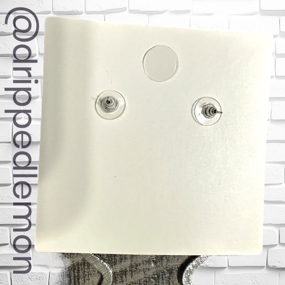 🆕 Big Snake Shape Dangle Rhinestone Embellished Earrings Silver Sparkle Women’s - Picture 4 of 6